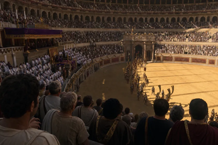 Colosseum interior, 107 AD world
