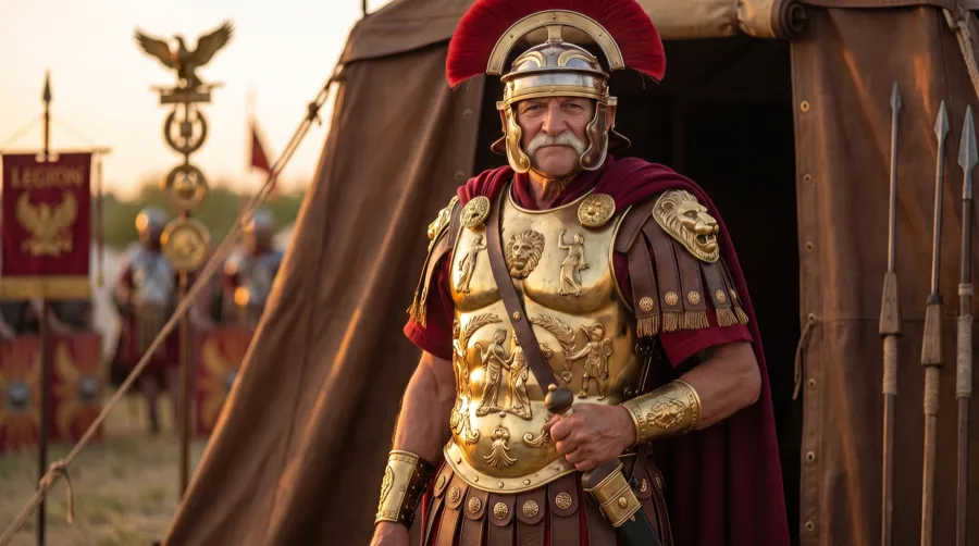 Portrait of a man as a Roman general